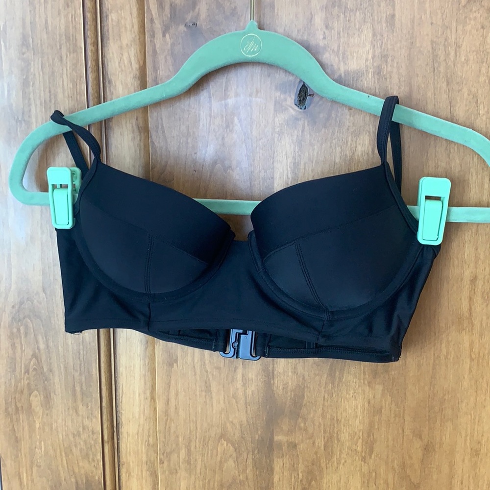 Longline underwire bikini top